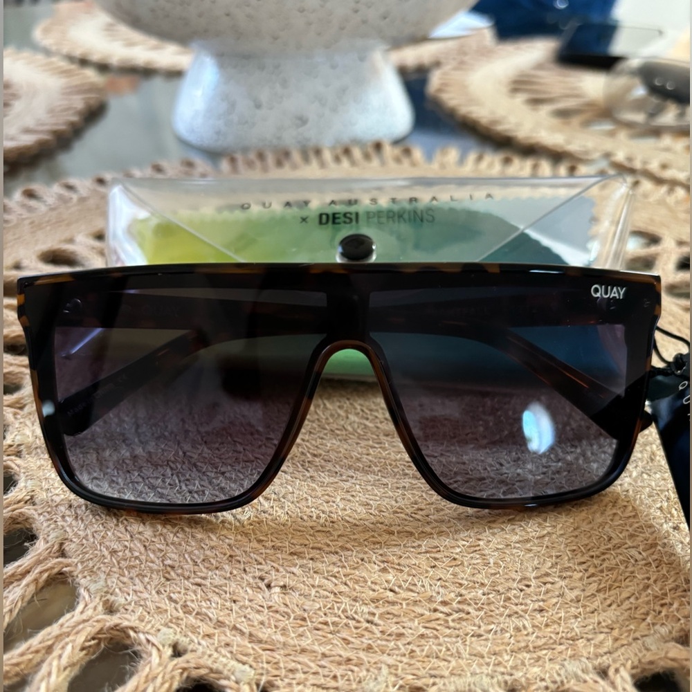 Quay Australia x Desi Perkins Tortoise Sunglasses